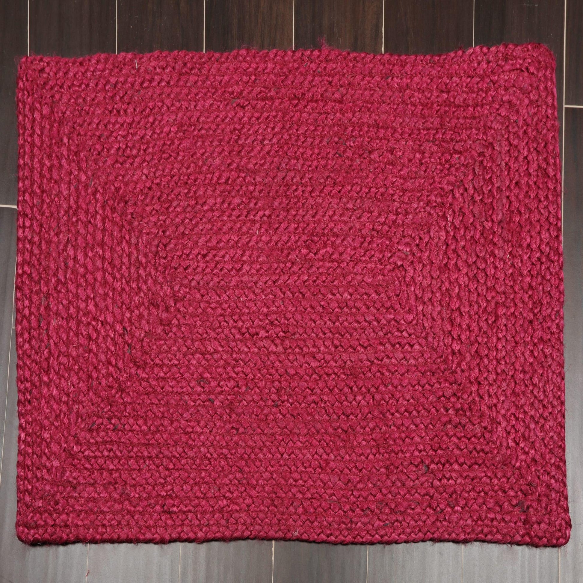 Set of Four 21"x34" Hand Braided Jute Natural Fiber Area Rug Footmat Doormat Mat Multi Color-3