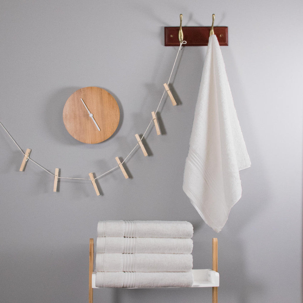 Luxury Bamboo Towel in White-2