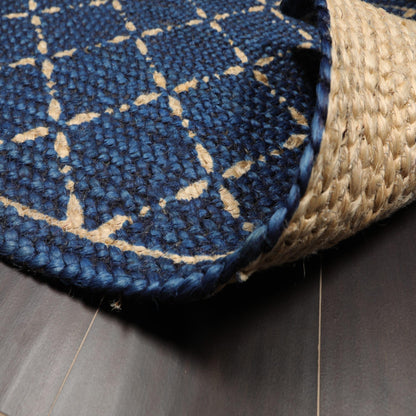 Set of Four 21"x34" Hand Braided Jute Natural Fiber Area Rug Footmat Doormat Mat Multi Color-2